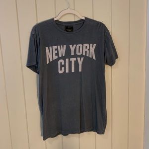 Retrobrand LA- Free People, Distressed NYC Tee, One Size
